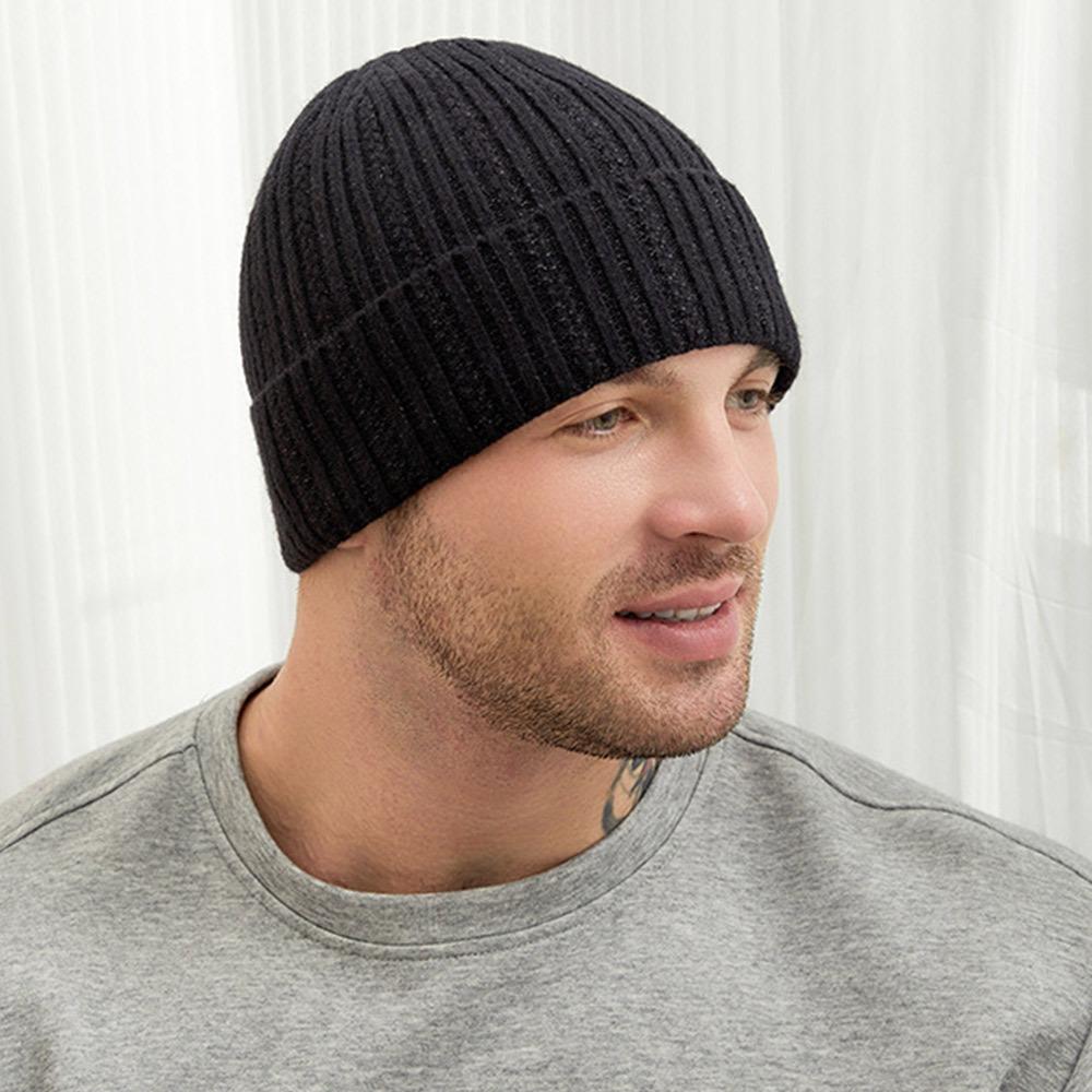 Windproof Knitted Beanies Warm Beanie Hat High Quality Casual Cap  Woman/Men