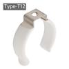 U Clips Holder Bracket T5 - T12 Type Prevent Sagging Plastic Dipped Clamps Lamp Support Lampholder for Fluorescent Tubes Mounting / LED Light Bulbs