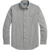 Polo Logo Embroidered Single-Breasted Long Sleeve Shirt Men Shirts Gray MNPOWOV16823869-020