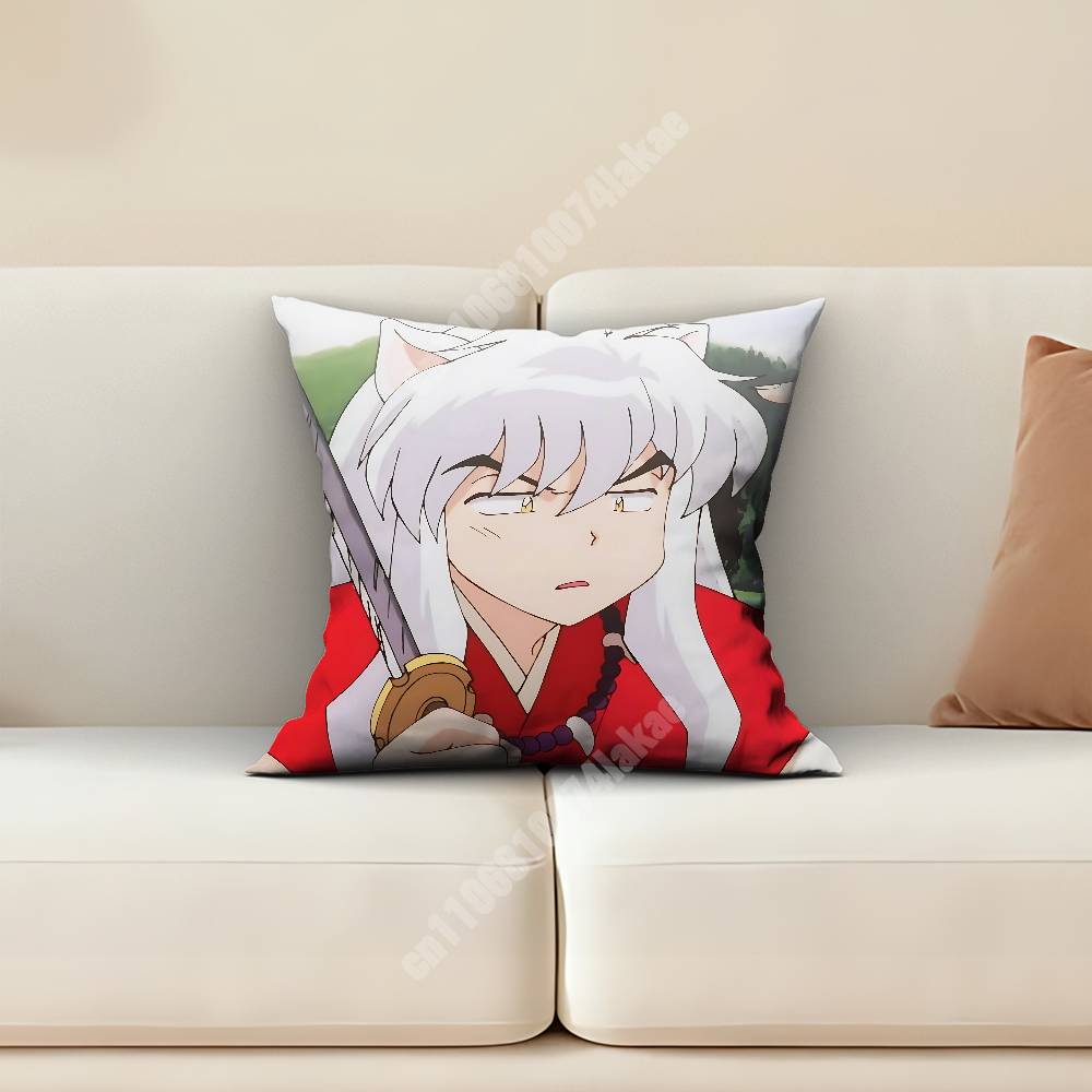 Inuyasha Kikyo Higurashi Kagome Pillow Cover Cushion Case Sofa Couch Modern Apartment Decor Family Furnishing