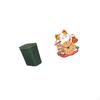 Space Saving Kitchen Trash Can And Cat Wall Clock Combo for Toilet Craft Room Kids Bedroom Office