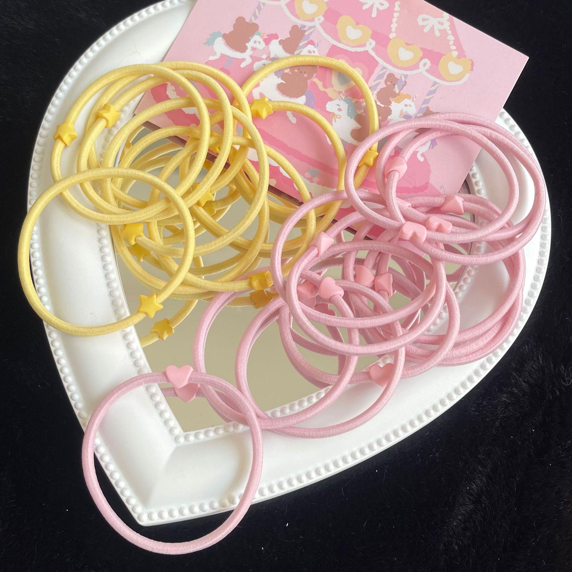 

Adorable Star & Heart Hair Tie for Girls - Versatile Student Accessory
