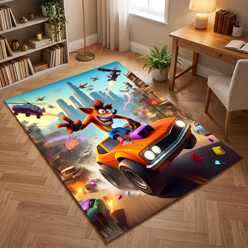 Crash-Bandicoot (14) Büroteppiche geeignet für Wohnzimmer Schlafzimmer Büros und Küchen ein Geschenk für moderne Wohnkultur