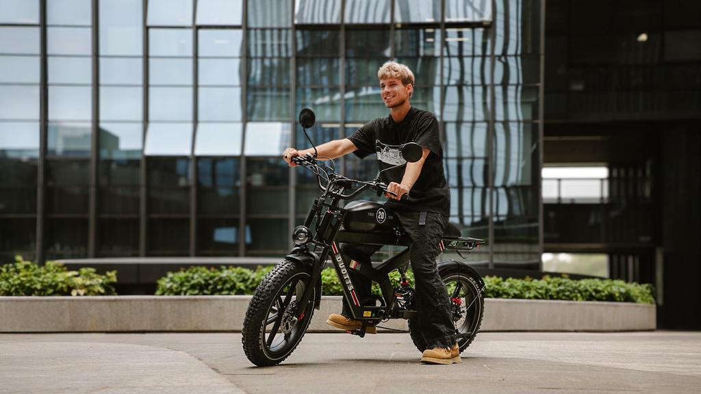DUOTTS F20 E-Bike: 52V 27Ah Battery, 750W Motor, 20" Wide Tires, 140km Range, Smart 4G Network & App Control