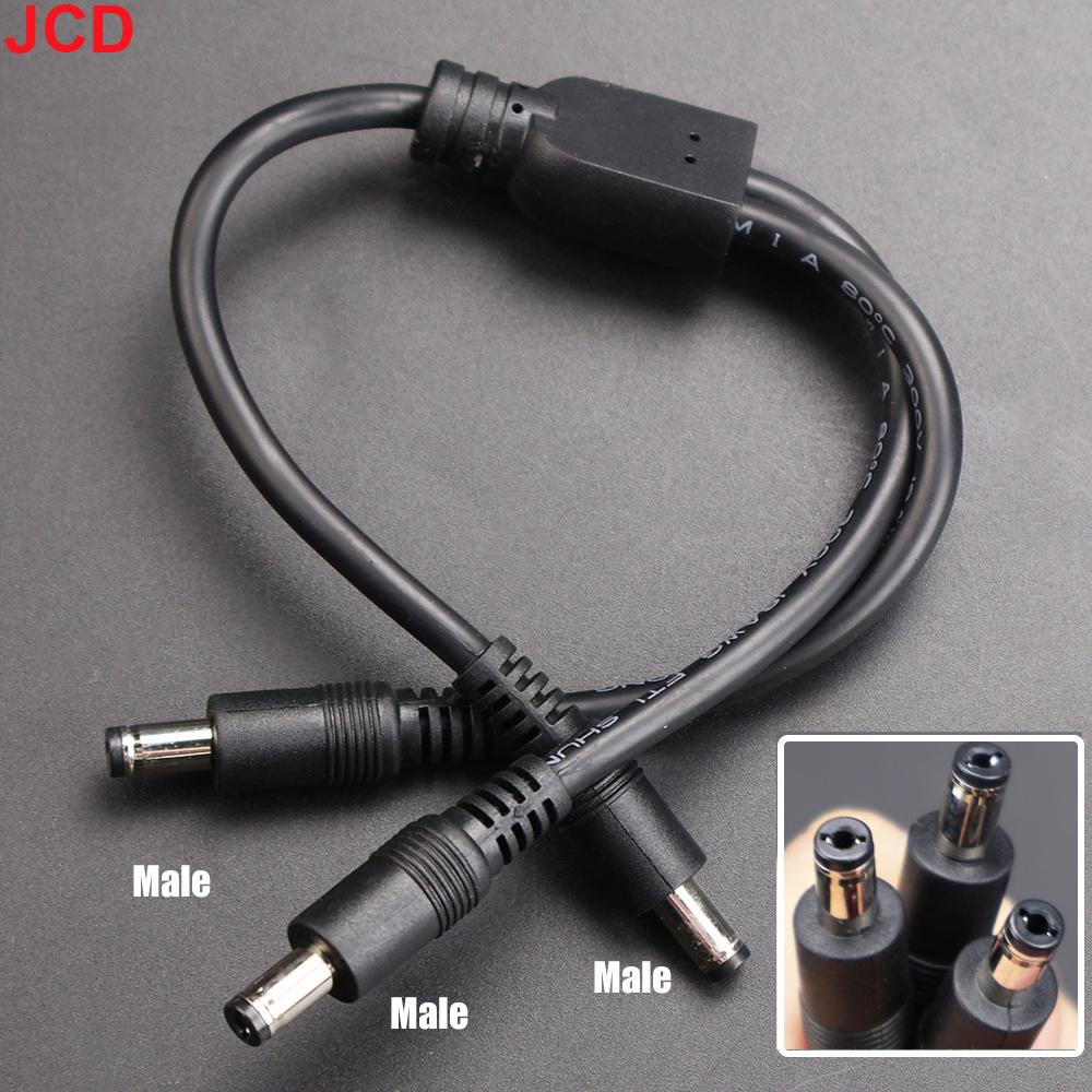 10A 18awg 19V 24V 12V 2 Way DC 1 Male to 2 Male Female Splitter Connector Power Supply Adapter Extension Cable 5.5x2.1mm Plug m