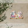 Cat Wood DIY Diamond Painting Hanging Hook No Hole Punching Wall Decoration