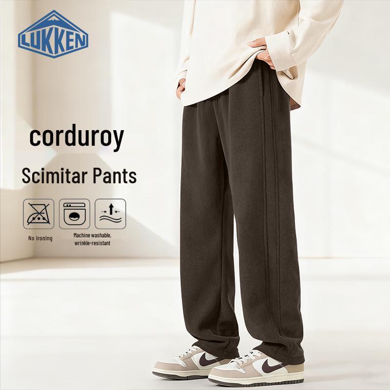 

LUKKEN Men s Winter Fleece-Lined Corduroy Straight-Leg Casual Pants 4XL
