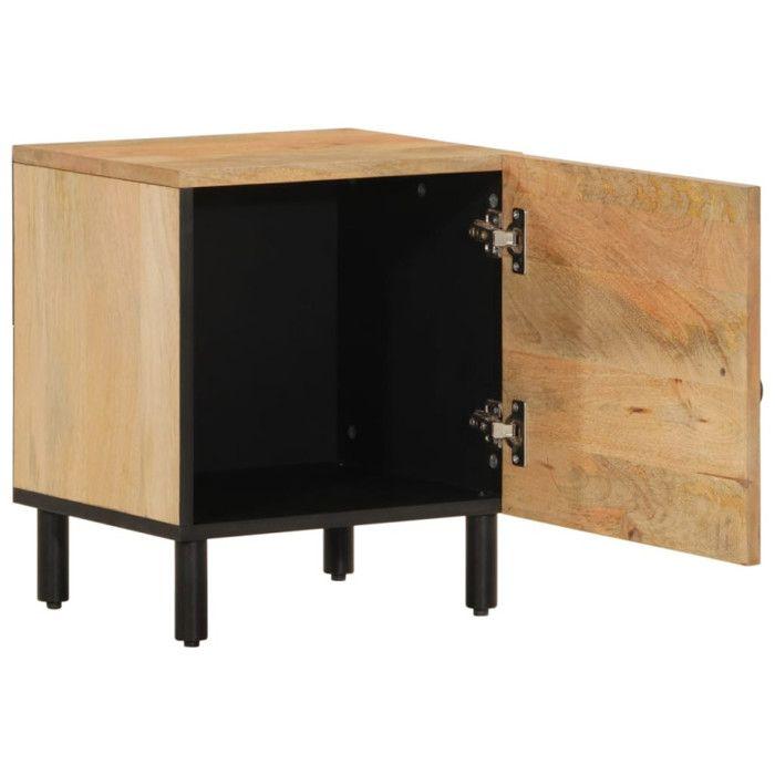 VidaXL Bedside Tables 2 Pcs, Nightstands with Door, Telephone Tables, Bedroom Storage Furniture, Retro, Wood 358209