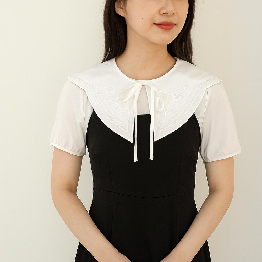 Mesh Crochet Shawl Detachable Collar Sweet Blouse Shoulders Fake Collar  Spring