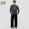 Gap Men's Loose Fit Carbon Fleece Logo Curved Sweatpants