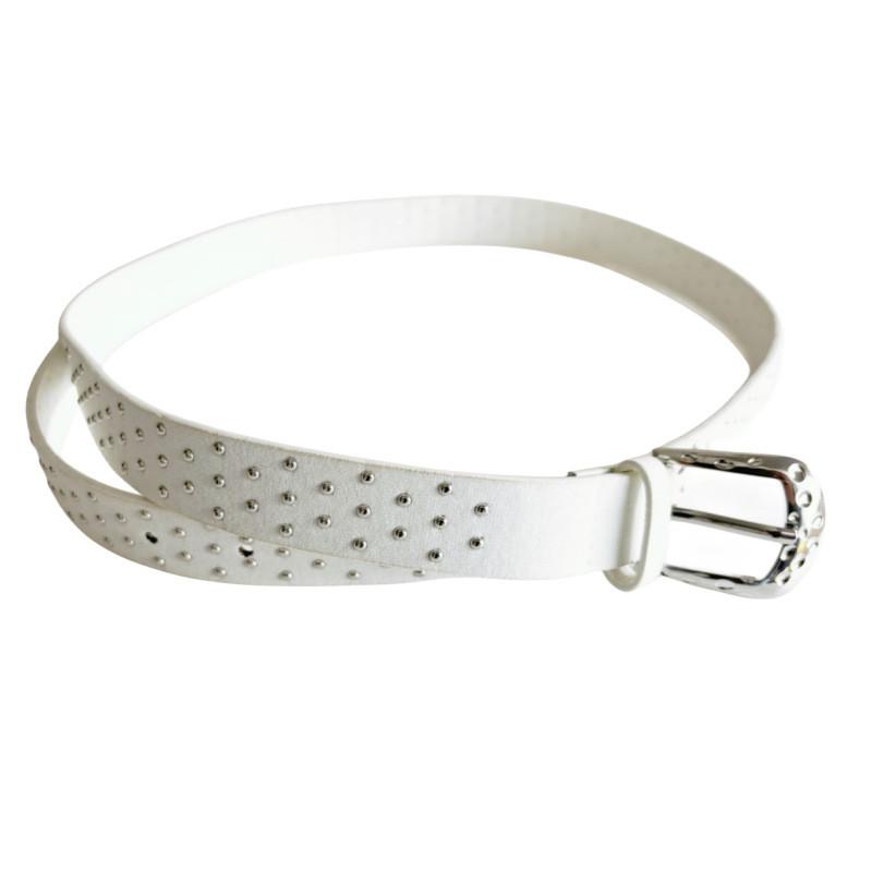 

Fashion Faux Leather Belt For Women With Metal Pin Buckle For Casual Jeans Wear белый