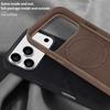 Magsafe Original For iPhone 17Pro Max Magnetic Cowboy Texture Leather Wireless Charging Phone Techwoven Case for iPhone 17Air 16 14 13 Pro Max 15 Plus