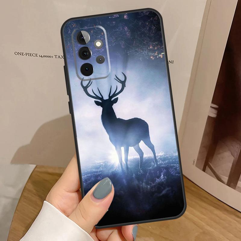 Animal Deer Case For Samsung Galaxy A33 A53 A13 A54 A34 A14 A56 A36 A16 A06 A12 A32 A52 A35 A17 A15 A55