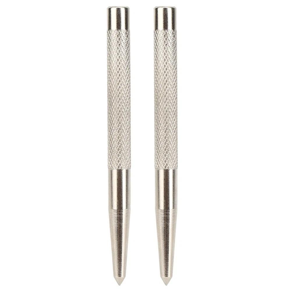 2Pcs Carbon Steel Positioning Center Punch