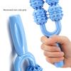 Yoga Double Row 10 Wheels Muscle Massage Stick Waist Shoulder Neck Relaxation Leg Shaping Roller Mace