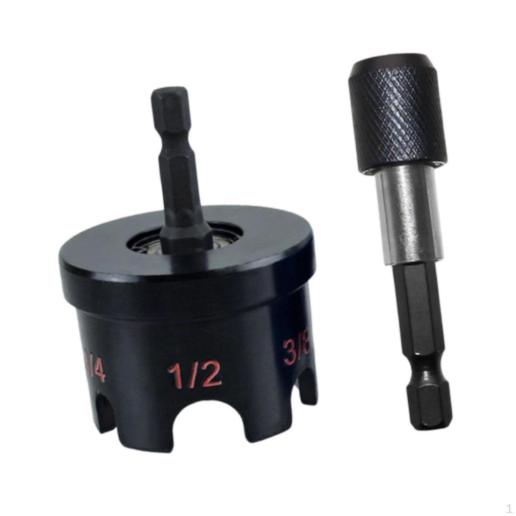 Accessory for Nuts 1/4", 3/8" And 1/2" Threaded Rods. Compact, Fast Tool