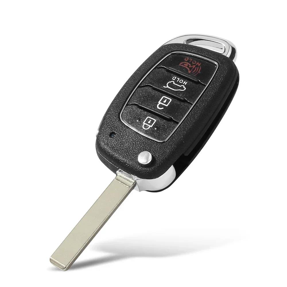 KEYYOU 2/3/4BTN Flip Remote Car Key Shell For Hyundai Solaris Creta Ix25 Kona Tucson Sonata I40 Elantra Ix35 I20 Ix45 2019 HU134
