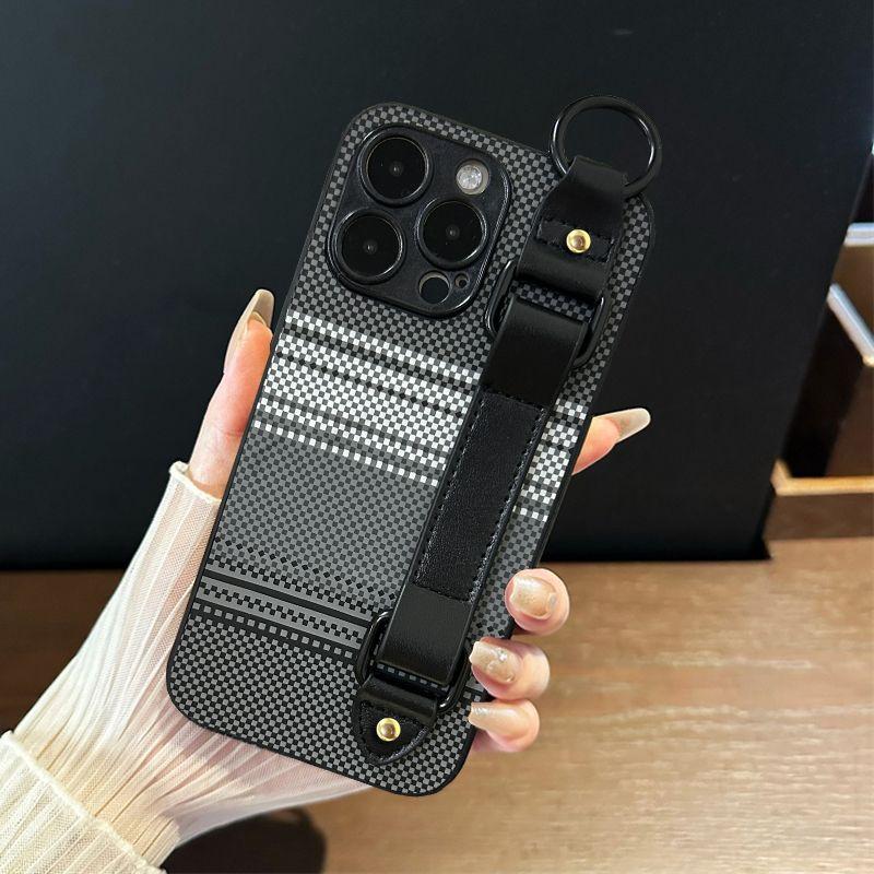 

Applicable To Samsung S25Ultra Mobile Phone Case A51 Wristband A71 Kevlar A22FE Carbon Fiber A55 Bracket A34 Samsung Galaxy S25Ultra