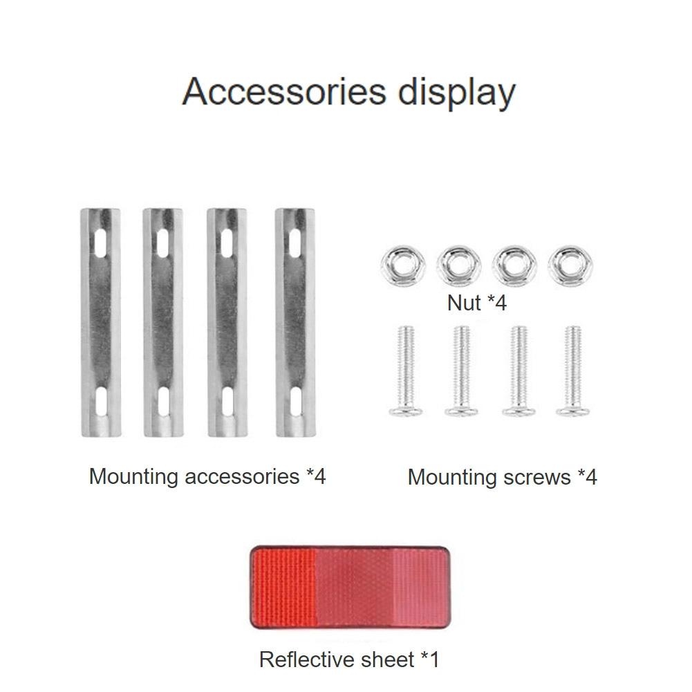 Zadní košík na kolo, Skládací kovový košík na kolo, Košík na zadní nosič s vyjímatelnou vnitřní taškou a reflexním proužkem pro dojíždění, nákupy, piknik
