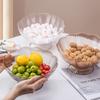 Talerz na owoce z odpływem na dnie Przezroczysta plastikowa miska na owoce Wielofunkcyjny talerz na cukierki owocowe do kuchni, przekąska na przyjęcie, taca na owoce