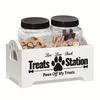 Wooden Pet Food & Toy Storage Box