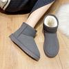 Fashion Thick Plush Platform Snow Boots Women Winter Keep Warm Fur Cotton Shoes Woman Faux Suede Slip-On Ankle Botas Size 35-42