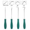 zmart 4pcs 135mm Car Seal Driver Set O-Ring Seal Gasket Puller Remover Pick Hook Car Repair Tool