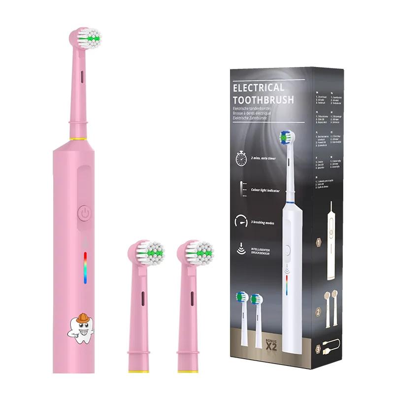 Fully Automatic 360 Rotating Electric Toothbrush children's electric toothbrush USB Charging with Timer Soft Bristles