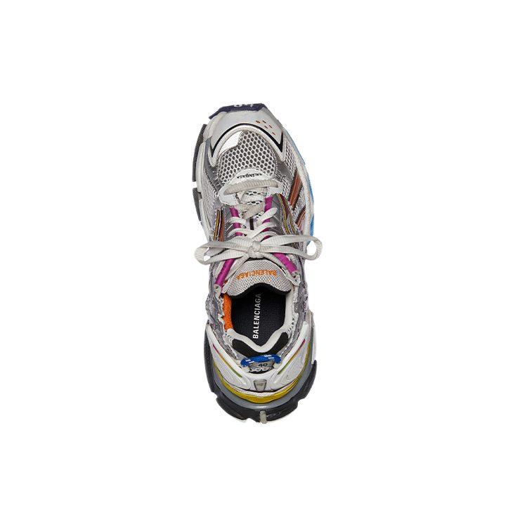 Balenciaga Runner Fabric Low Top Chunky Sneakers Women's Gray Color 677402W3RB68123
