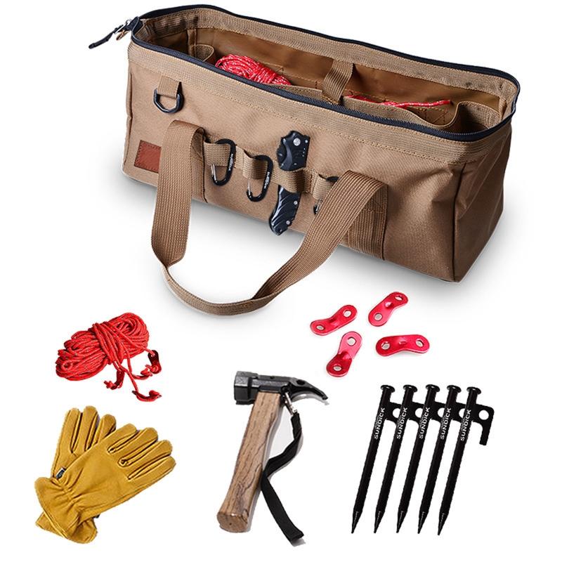 Multifunctional Camping Tool Bag Foldable Storage Box Wide Mouth Large Capacity Storage Bag Multi Purpose Carry Bag