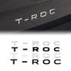 Car-Styling 3D ABS Plastic TROC T-ROC Logo Car Side Fender Rear Trunk Emblem Badge Sticker Decoration Auto Accessories