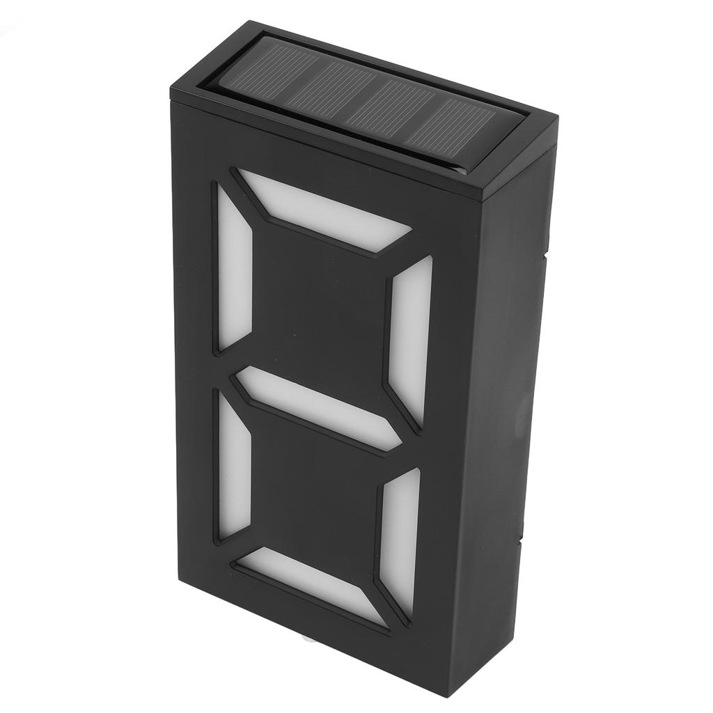 LED Solar House Number Lights Numbers DIY Digital Solar Sign Lamp for Home Yard Street with 2 Color