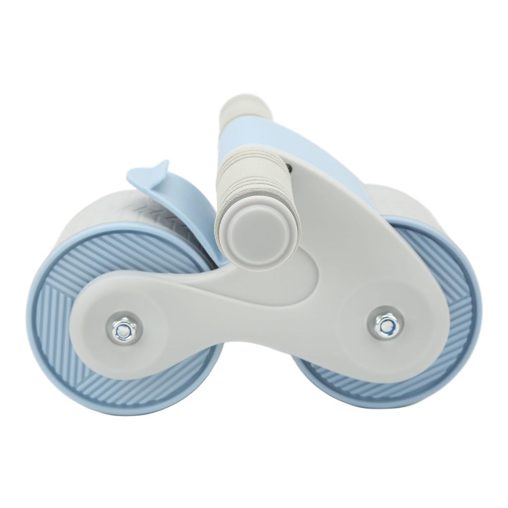Double Round Abdominal Wheels Roller Domestic Abdominal Exerciser Home Gym Fitness Equipment Blue Gray