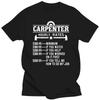 Carpenter Hourly Rate Funny Carpentry Woodworking T Shirts Graphic Cotton Streetwear Short Sleeve Harajuku T-shirt#Color
