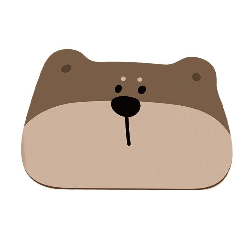 Kieselgur Bodenmatte Cartoon Badezimmer Badezimmer Toilette Toilette Feuchtigkeitsabsorbierender Rutschfester Teppich Badezimmertür Eingang Fußmatte