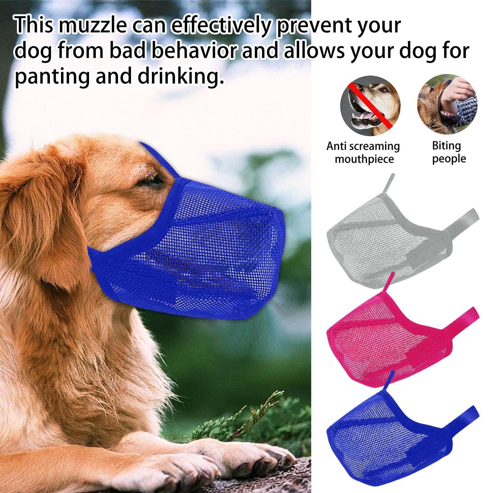 

Muzzle Mask Lick Proof And Proof Breathable Drinking Water Adjustable Pet Muzzle Muzzle Pet Muzzle XS синій