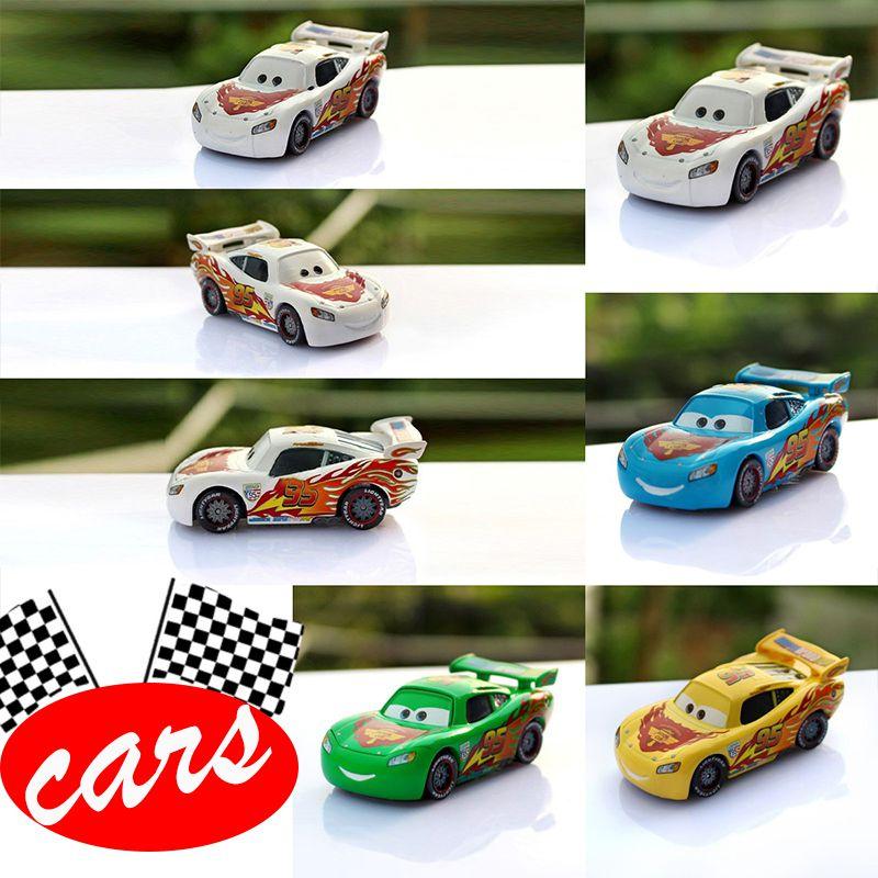 Yellow Cars 95 Blue Green Mcqueen Alloy Childrens Toy Car Model Gifts Birthday