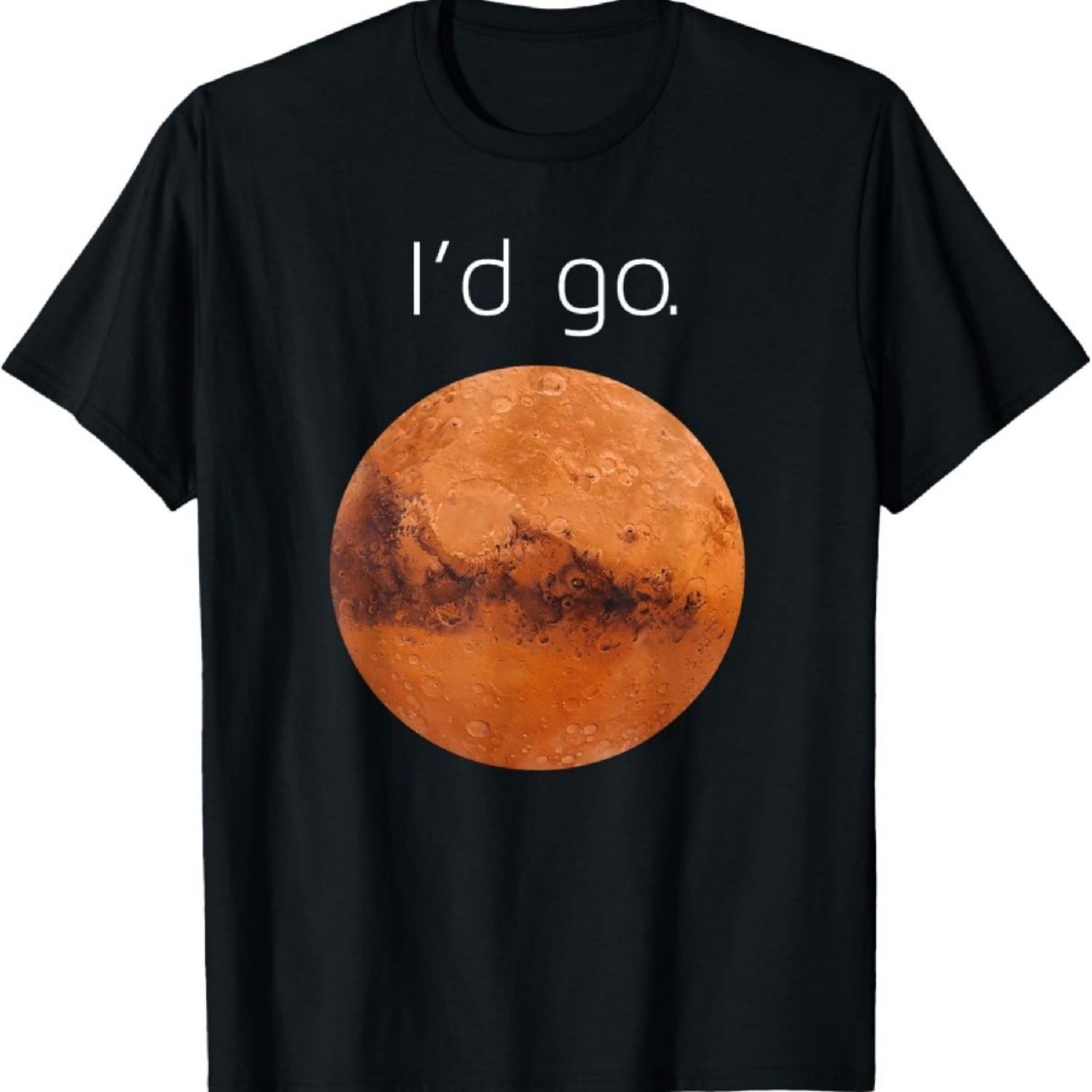 Подарок Occupy Mars - Я бы пошел. Футболка «Колонизировать Марс» S