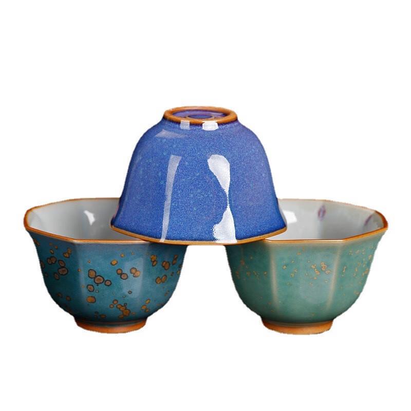 Gongli Jun Kiln Gold-Speckled Ceramic Master Teacup