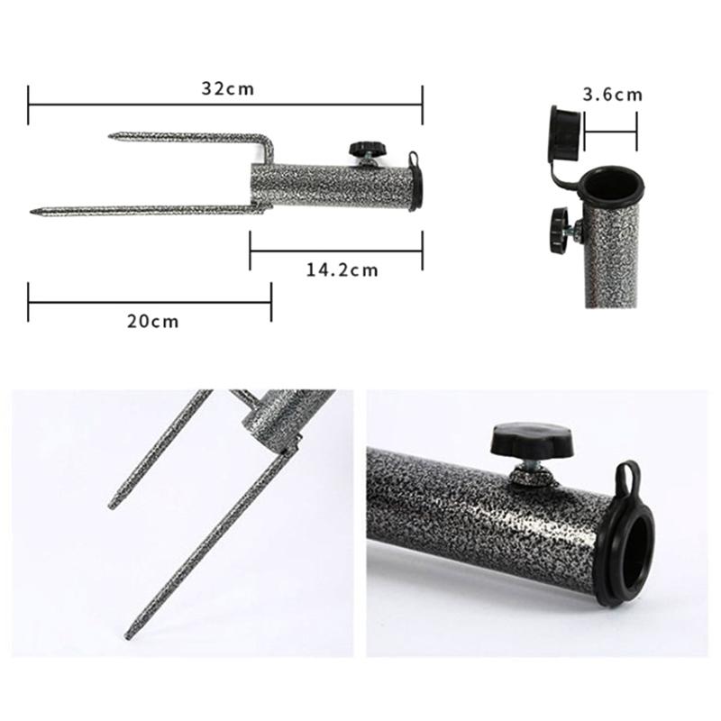 Umbrelă de soare Umbrelă de sol Suport în spirală Suport de bază pentru curte gazon