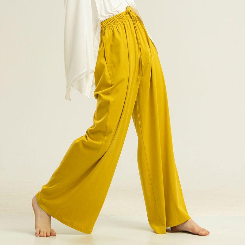 

Women s Classical Dance Wide-Leg Cloud Pants | Loose Straight Practice Trousers for Modern Dance S