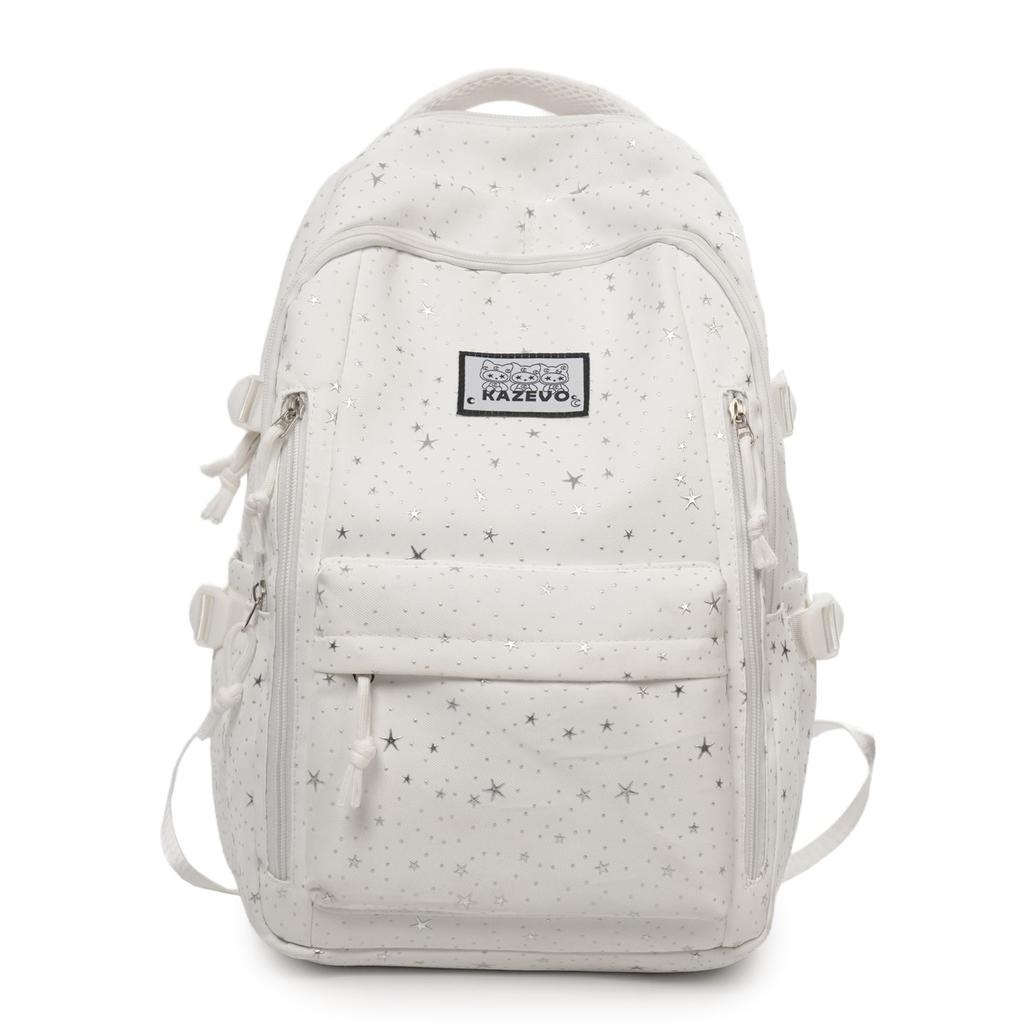 Schoolbag Japanese Ins New High-value Fresh and Sweet Polka Dot College Style Backpack Junior High School Students Lightweight Backpack