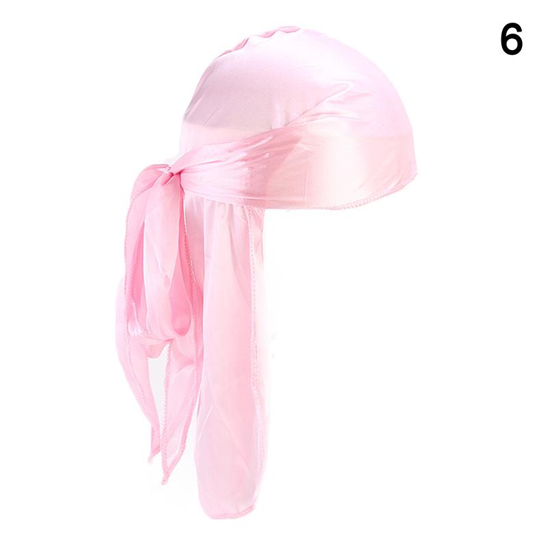 Unisex Menn Kvinner Bandana Durag Hodeplagg Hodeplagg Silke Piratlue Wrap Hatter