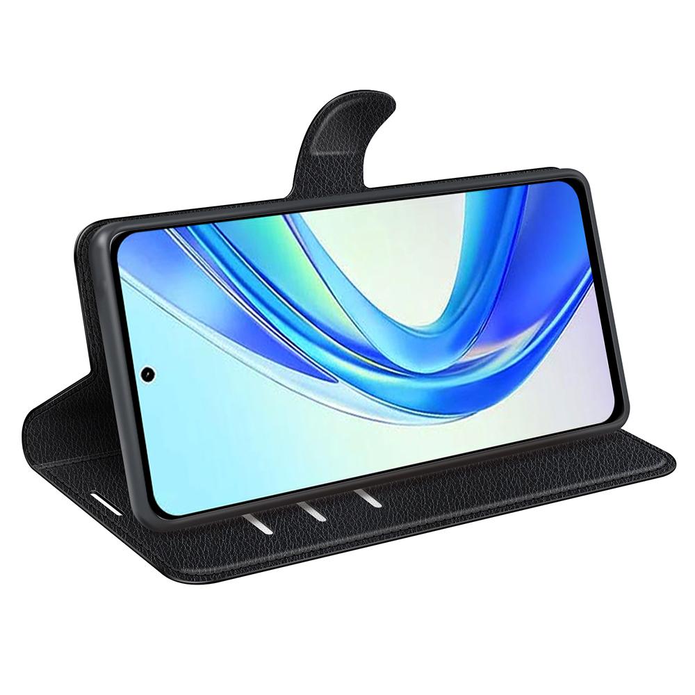 For Honor X7b 4G/90 Smart Shockproof Case Litchi Texture PU Leather Phone Cover