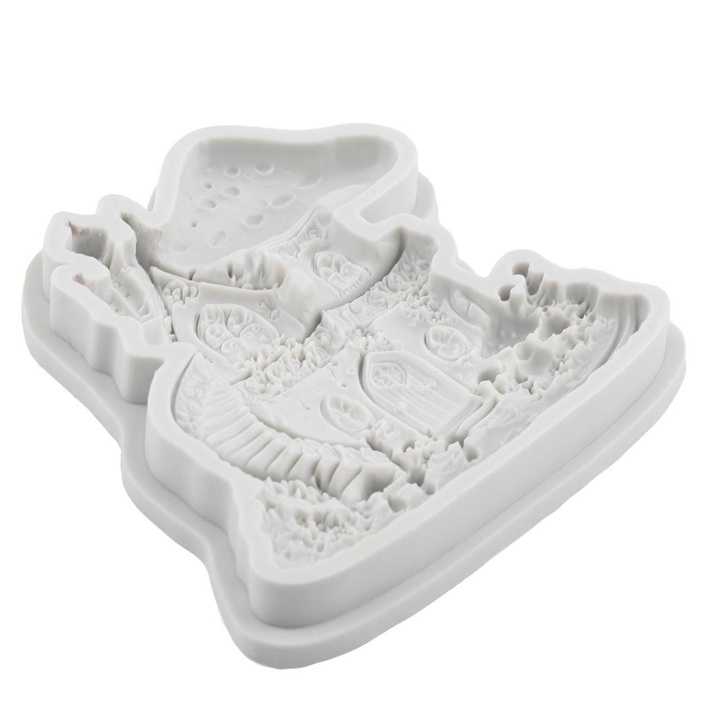 Mushroom House Silicone Molds Mushroom Fondant Mold Cake Decorating Tools Cupcake Topper Candy Chocolate Gumpaste Mold