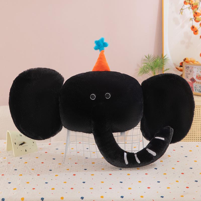 

Мультяшная плюшевая подушка в виде слона: Уютный диванный орнамент и спящая спинка для девочек 85 cm