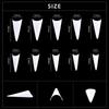 kads 500pcs ABS Nail Tips French Nails for Acrylic False Nails Press On Fake Nails Manicure Tools