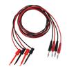 4pcs/lot 4mm Lantern Plug To Test Hook Clip Probe Test Leads Wire Cable for Digital Multimeter Multi Meter Tester Equipment