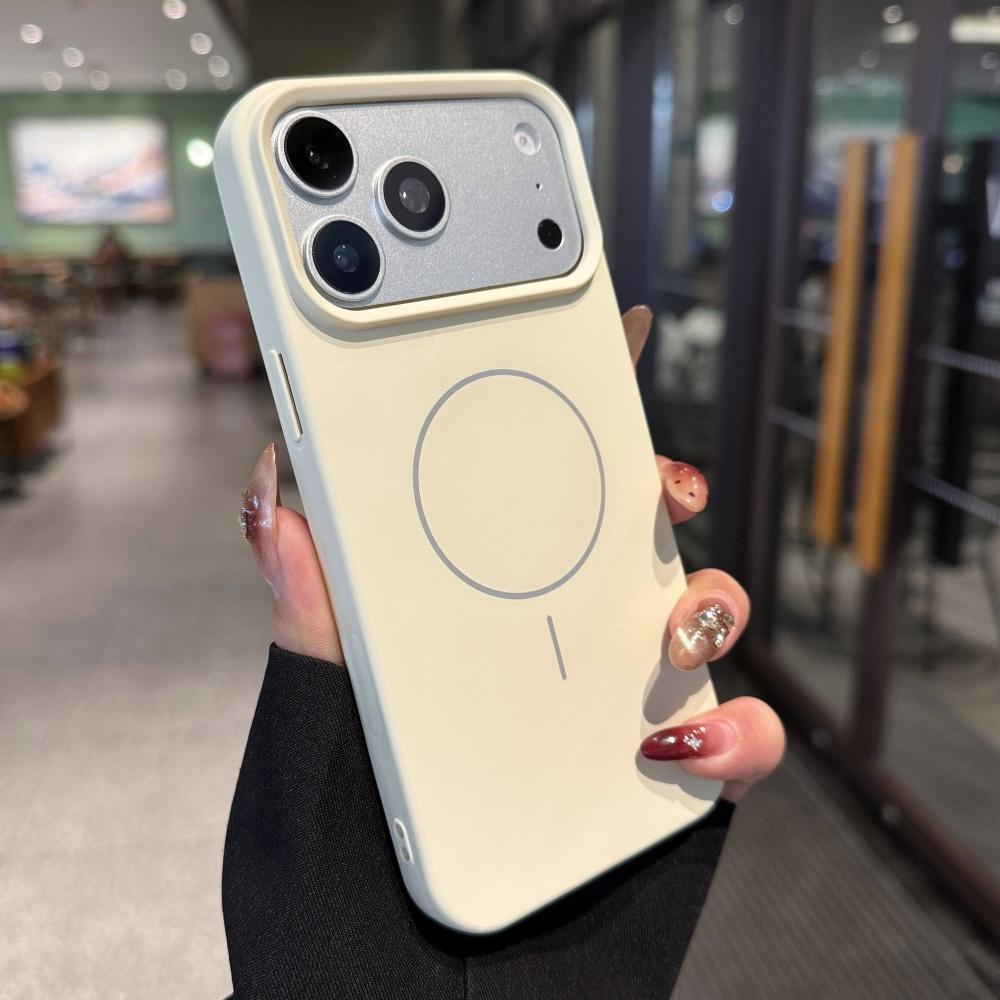 Liquid Silicone For Magsafe Magnetic Case For iPhone 17 Pro 16 15 14 13 11 12 Pro Max Air Camera Touch Button Shockproof Cover