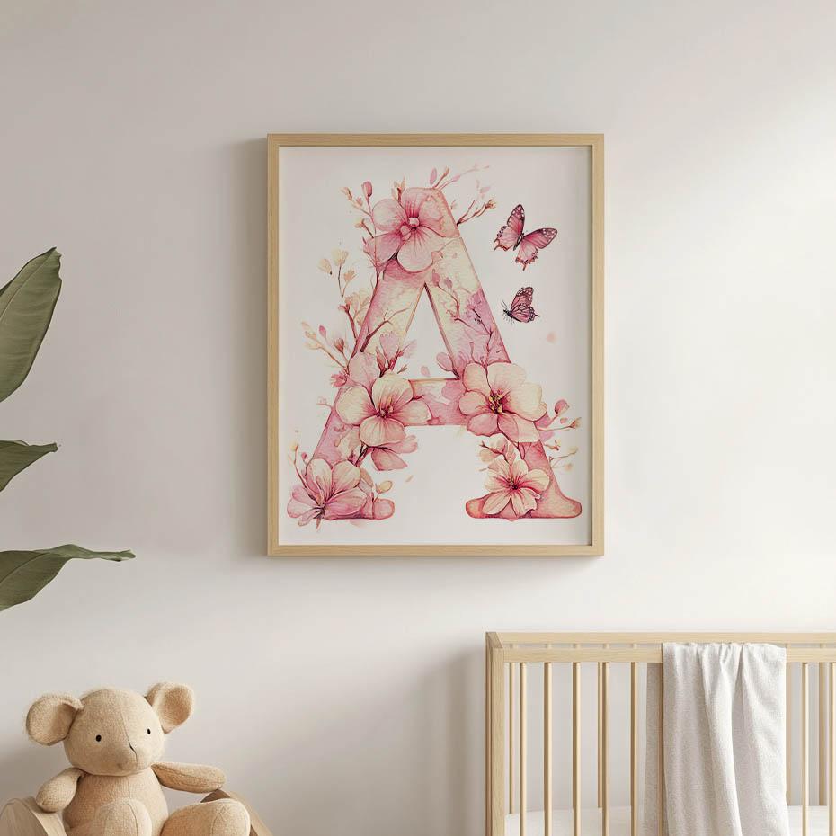 Plakat A - Wiosenna Kraina Kwiatów I Motyli Plakat A - Wiosenna Kraina Kwiatów I Motyli, 50X70 Cm, Bez Ramy, Płótno Premium Na Blejtramie